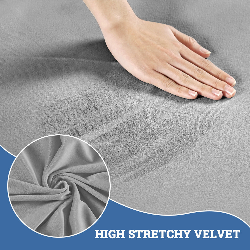 Strech Square Ottoman Cover Waterproof Ottoman Slipcover Folding Storage Stool Furniture Protrctor Soft Footrst Stool Cover with Elastic Brand for Pets, Kids