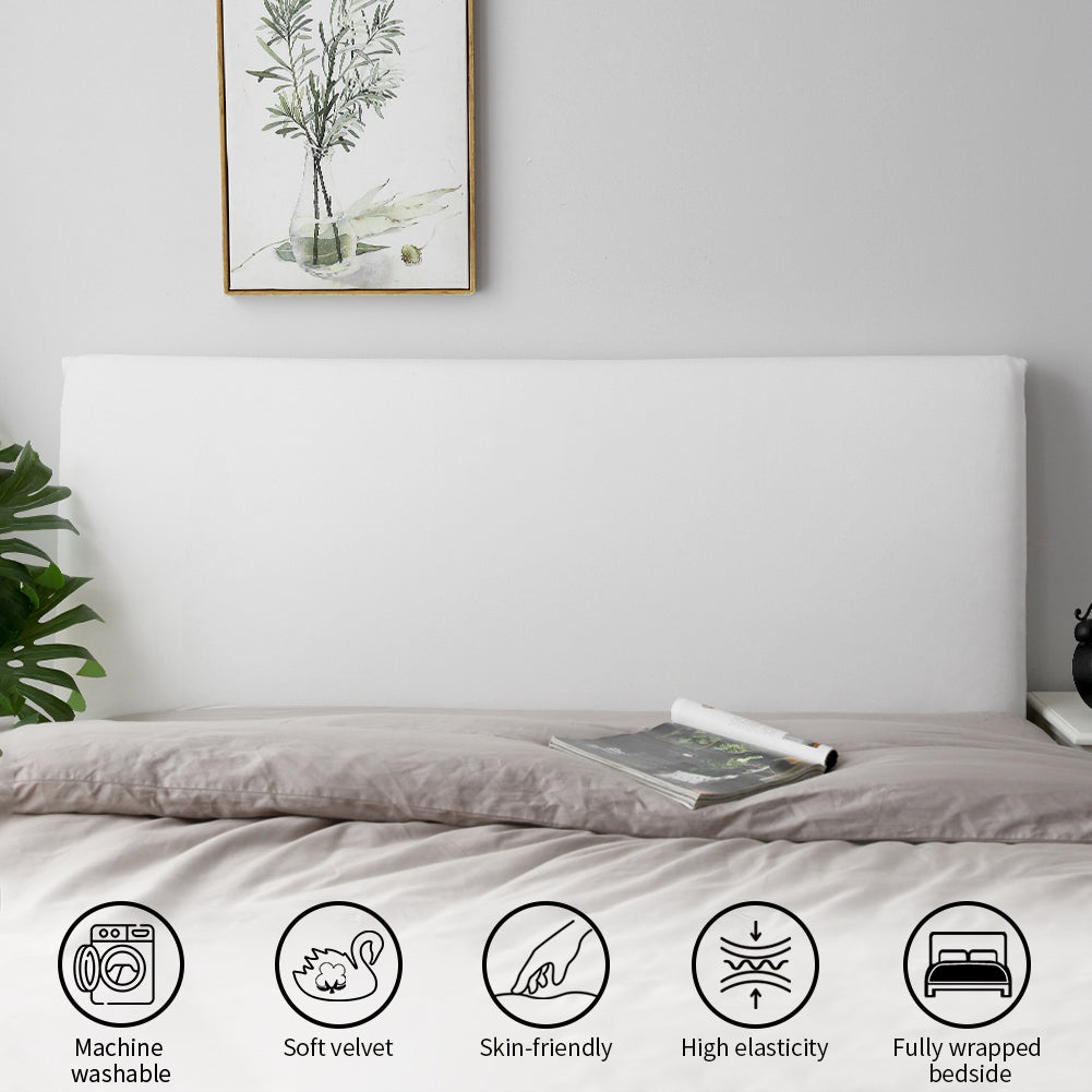 Headboard cover, elastic headboard cover, dustproof protective cover, suitable for linen upholstered headboards.