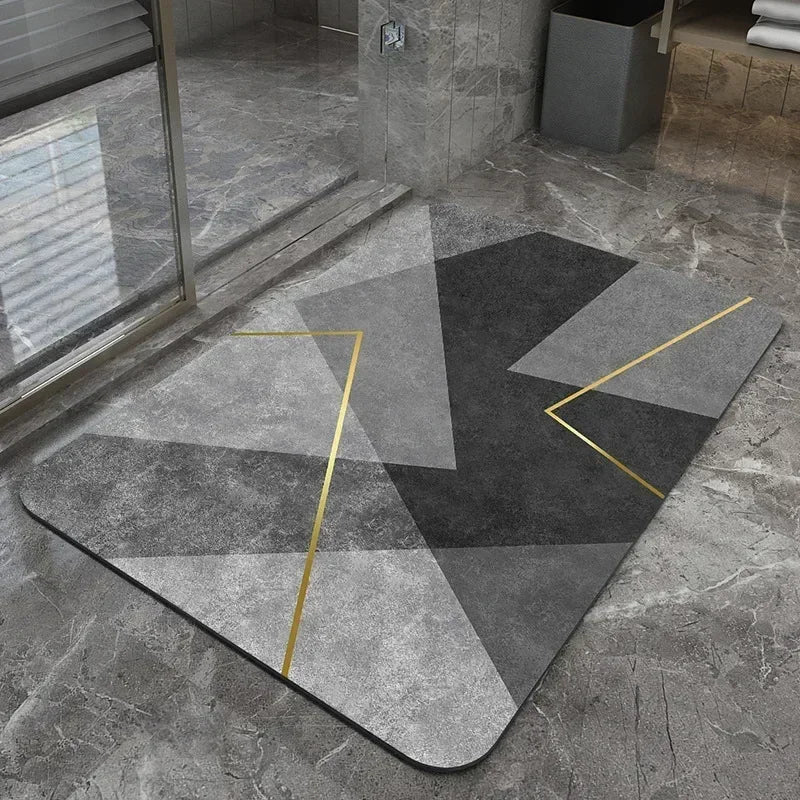 Diatom Mud Pad Bathroom Bath Mat Rug Diatomite Super Absorbent BathCarpet Non-slip QuickDrying Shower Bathtub Foot Mat Doormat