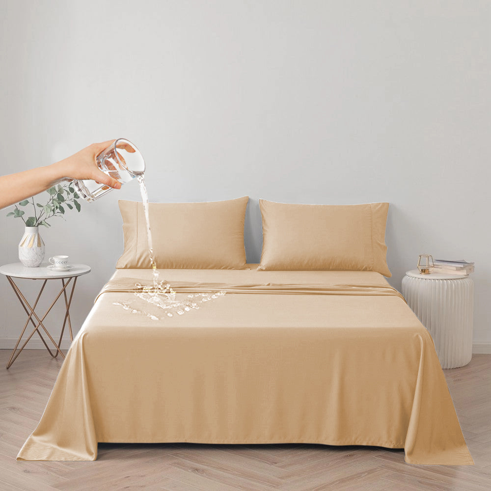Waterproof Bed Cover for Dog and Cats,Pet Hair Resistant Bed Sheet Cover, Protective Bed Liner Cover with 100% Waterproof Breathable Thin Fabric