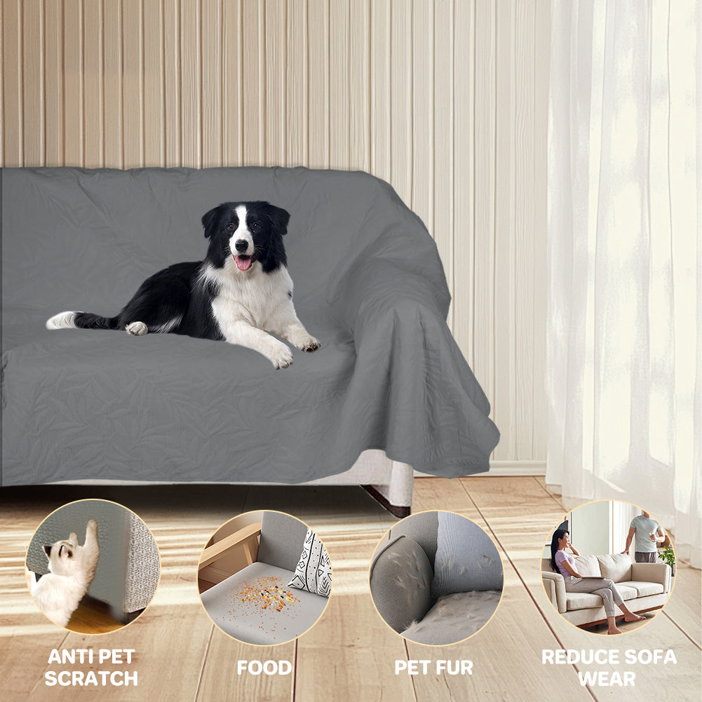 Waterproof sofa cover, scratch-resistant sofa cover, waterproof 3-seater sofa cover for cats, cat and dog protective sofa cover, furniture protective sofa cover