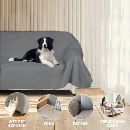 Waterproof sofa cover, scratch-resistant sofa cover, waterproof 3-seater sofa cover for cats, cat and dog protective sofa cover, furniture protective sofa cover