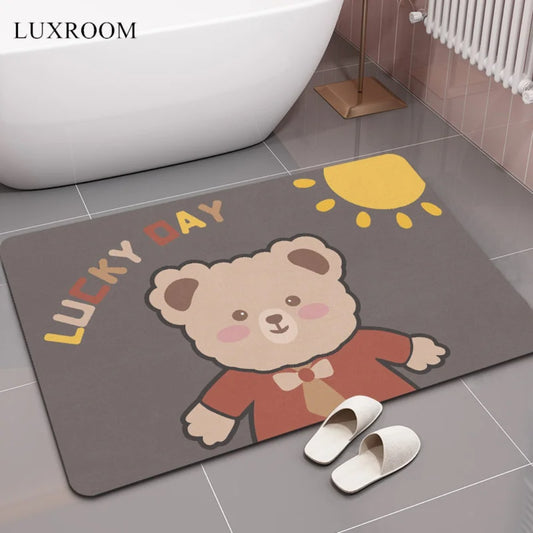 Diatom Mud Cushion Absorbent Pad Bathroom Floor Mat Diatomite Non-slip Quick-drying Bathroom Foot Pad Kitchen Toilet Carpet
