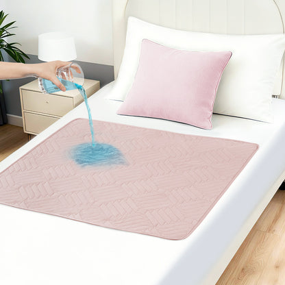 Washable incontinence pad 85x90 cm, waterproof and absorbent mattress protector, reusable bed pad, breathable incontinence bed pad, for adults and children