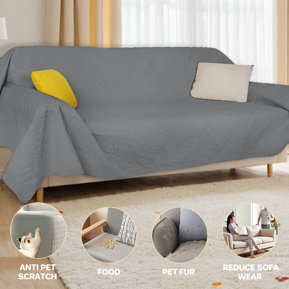Waterproof sofa cover, scratch-resistant sofa cover, waterproof 3-seater sofa cover for cats, cat and dog protective sofa cover, furniture protective sofa cover