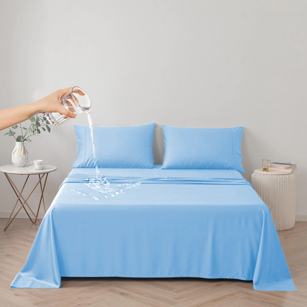 Waterproof Bed Cover for Dog and Cats,Pet Hair Resistant Bed Sheet Cover, Protective Bed Liner Cover with 100% Waterproof Breathable Thin Fabric