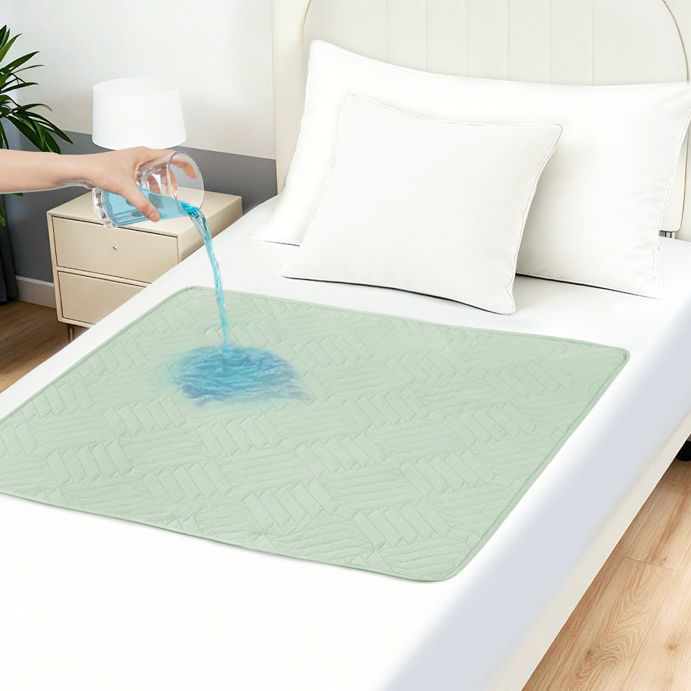 Washable incontinence pad 85x90 cm, waterproof and absorbent mattress protector, reusable bed pad, breathable incontinence bed pad, for adults and children