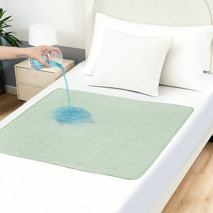 Washable incontinence pad 85x90 cm, waterproof and absorbent mattress protector, reusable bed pad, breathable incontinence bed pad, for adults and children