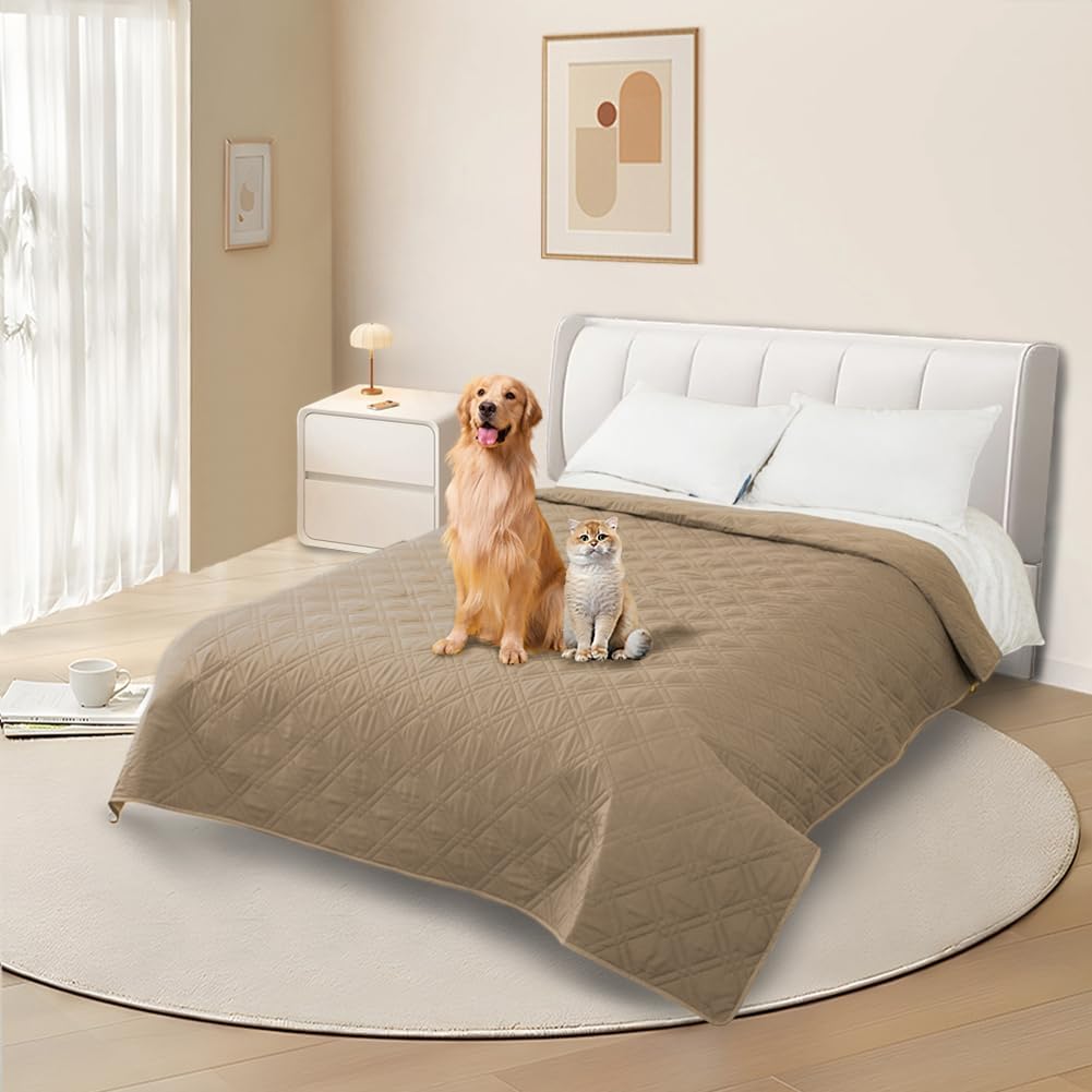 Waterproof sofa cover for dogs, 100% waterproof dog blanket, sofa protector, bed cover with anti-slip particles, furniture protector for dogs, cats and pets