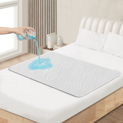 Washable incontinence pad 85x90 cm, waterproof and absorbent mattress protector, reusable bed pad, breathable incontinence bed pad, for adults and children