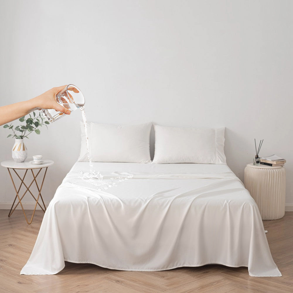 Waterproof Bed Cover for Dog and Cats,Pet Hair Resistant Bed Sheet Cover, Protective Bed Liner Cover with 100% Waterproof Breathable Thin Fabric