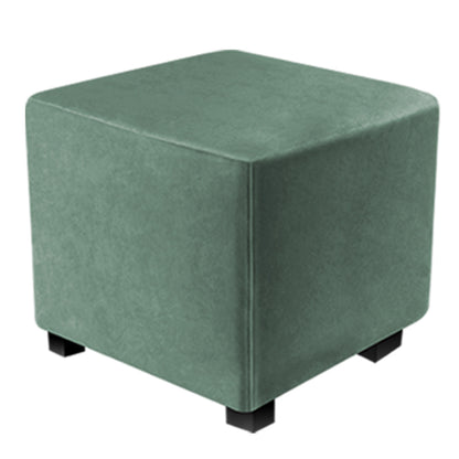 Ottoman Covers Slipcover Square Ottoman Covers Protector for Footrest Foot Stool Furniture Stretch Comfortable Velvet with Elastic Bottom