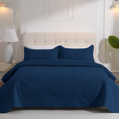 Bedspread/Throw 240x260cm, Sheet Protector Bedroom Blanket, Quilted Blanket with Double-Sided Design, Multifunctional Lightweight Quilted Blanket for Sofas and Daybeds