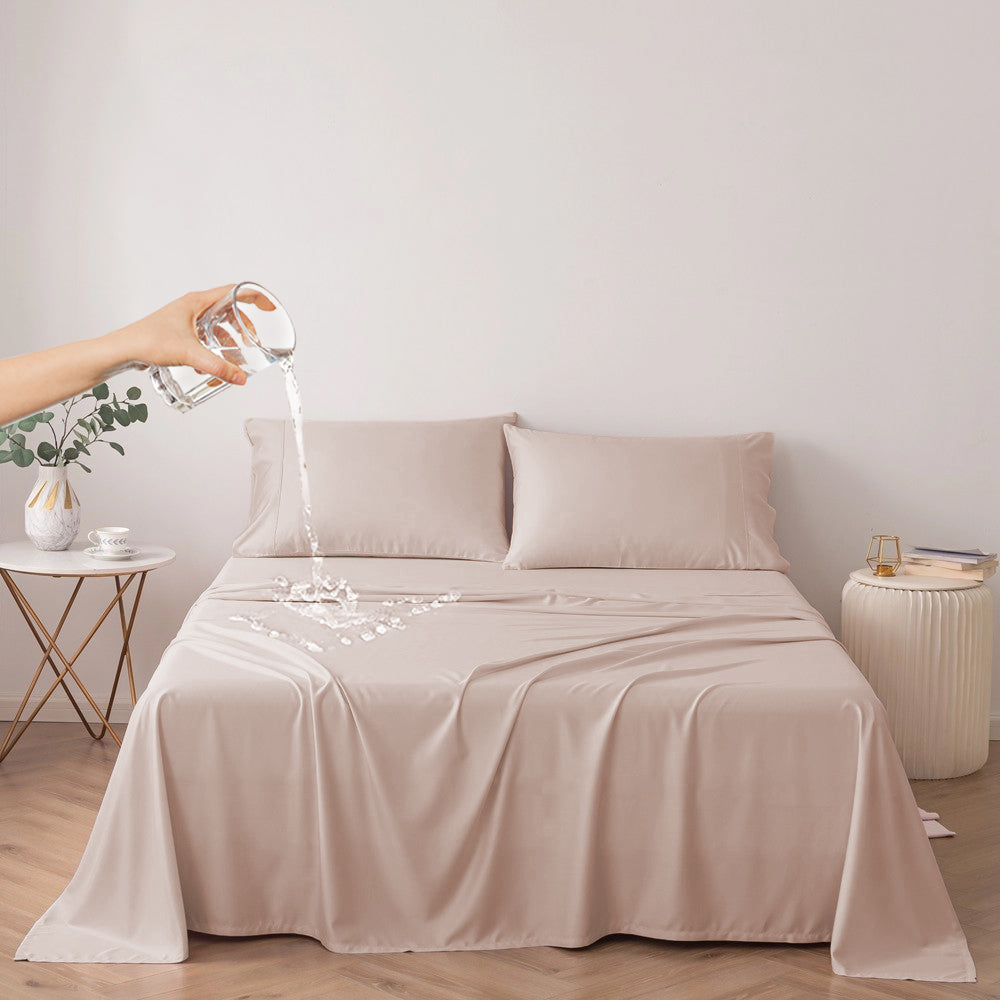 Waterproof Bed Cover for Dog and Cats,Pet Hair Resistant Bed Sheet Cover, Protective Bed Liner Cover with 100% Waterproof Breathable Thin Fabric