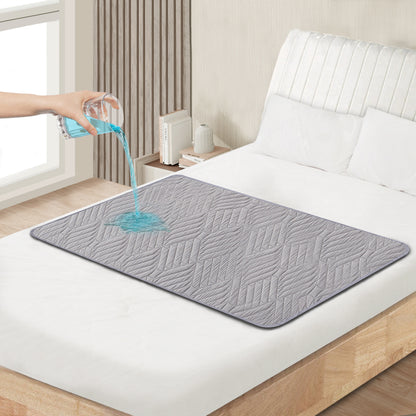 Washable incontinence pad 85x90 cm, waterproof and absorbent mattress protector, reusable bed pad, breathable incontinence bed pad, for adults and children