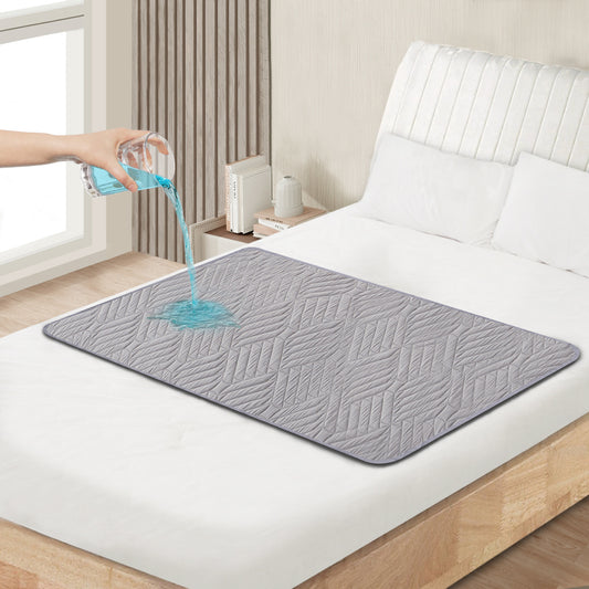 Washable incontinence pad 85x90 cm, waterproof and absorbent mattress protector, reusable bed pad, breathable incontinence bed pad, for adults and children