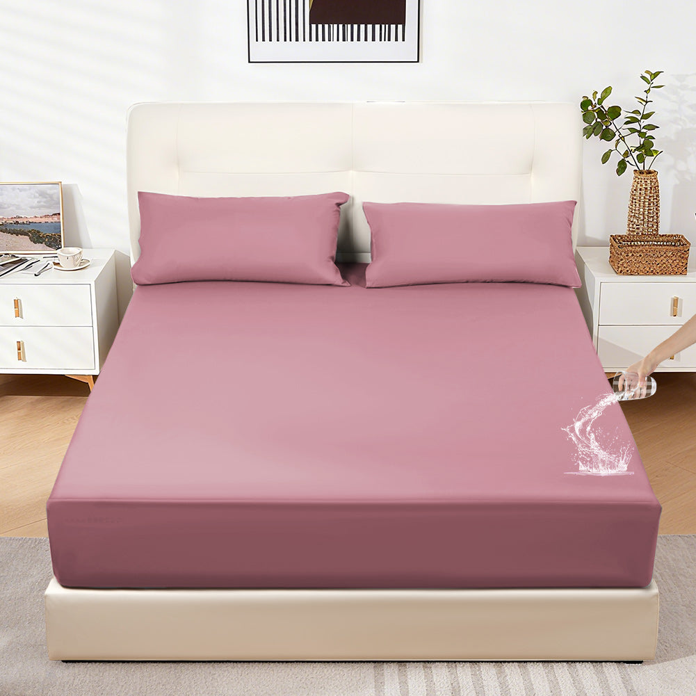 Waterproof mattress protector, waterproof fitted sheet, breathable mattress cover, moisture-proof fitted sheet for mattresses with a height of 20-40 cm
