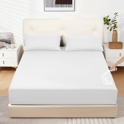 Waterproof mattress protector, waterproof fitted sheet, breathable mattress cover, moisture-proof fitted sheet for mattresses with a height of 20-40 cm