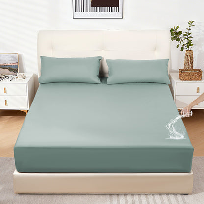 Waterproof mattress protector, waterproof fitted sheet, breathable mattress cover, moisture-proof fitted sheet for mattresses with a height of 20-40 cm