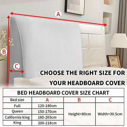Headboard cover, elastic headboard cover, dustproof protective cover, suitable for linen upholstered headboards.