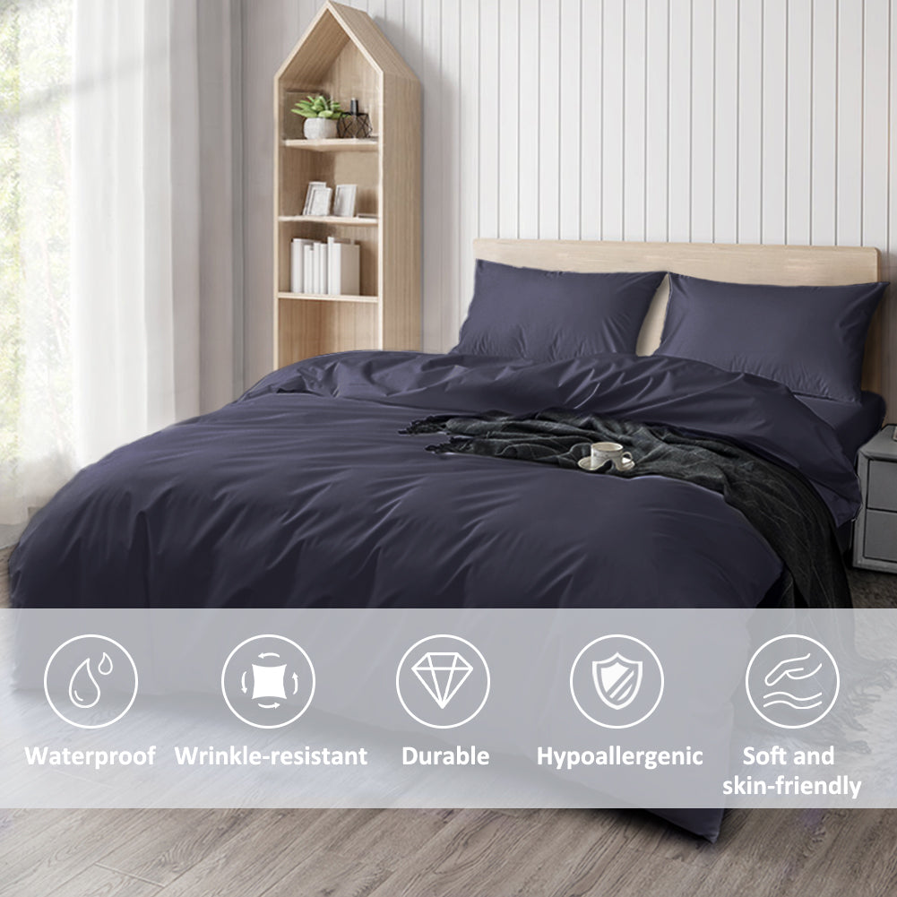 Waterproof duvet cover, comforter protector, waterproof, anti-incontinence, suitable for pets, cats and dogs, children, elderly people, double zipper