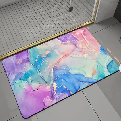 30 Colors Super Absorbent Floor Mat Anti Slip Quick Drying Bathroom Mat Floor Carpet Easy To Clean Home Oil Proof Kitchen Mat