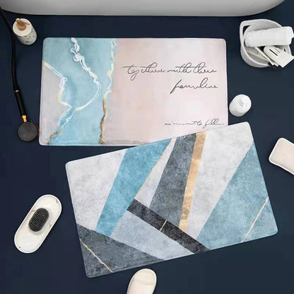 30 Colors Super Absorbent Floor Mat Anti Slip Quick Drying Bathroom Mat Floor Carpet Easy To Clean Home Oil Proof Kitchen Mat