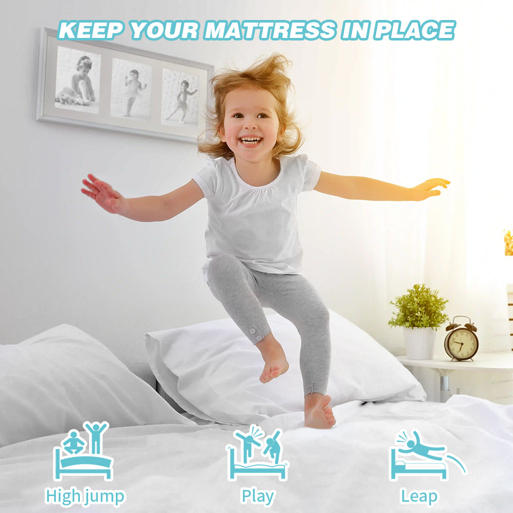 Mattress Slide Stopper and Gripper, Cushion Non Slip Pad for Bed Mattress, Non Slip Rug Mat Underlay Protector Keep Bed and Topper Pad from Sliding for Sofa, Mattresses
