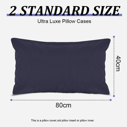 Waterproof pillowcases with zipper, 2-pack, waterproof pillowcases, super soft, breathable, noiseless