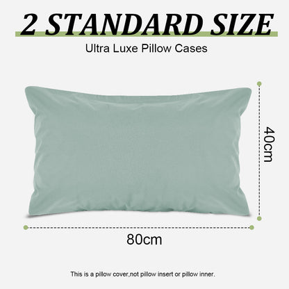 Waterproof pillowcases with zipper, 2-pack, waterproof pillowcases, super soft, breathable, noiseless