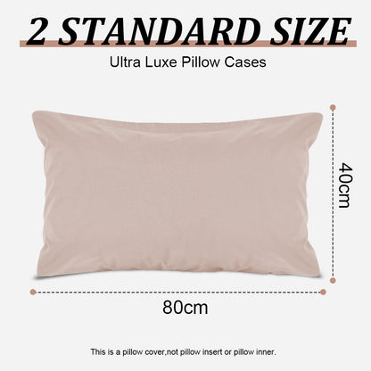 Waterproof pillowcases with zipper, 2-pack, waterproof pillowcases, super soft, breathable, noiseless