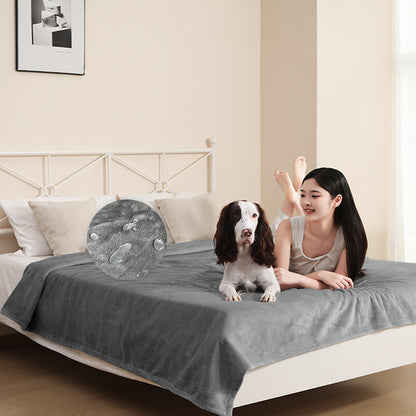 wasserdichte Bettdecke, wasserdichte Hundedecke Aus Flanell, Geeignet FüR Haustierdecke, Matratze, Sofa, MöBelschutz, Doppelseitige Weiche Multifunktionale üBerwurfdecke