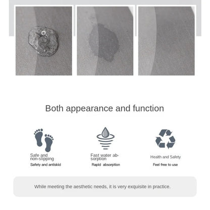 Super Absorbent Bathroom Anti-slip Mat Diatomaceous Earth Bathroom Mat Bathtub Mat Door Mat Shower Mat Easy To Clean Home