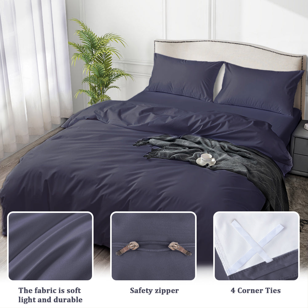 Waterproof duvet cover, comforter protector, waterproof, anti-incontinence, suitable for pets, cats and dogs, children, elderly people, double zipper