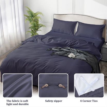 Waterproof duvet cover, comforter protector, waterproof, anti-incontinence, suitable for pets, cats and dogs, children, elderly people, double zipper