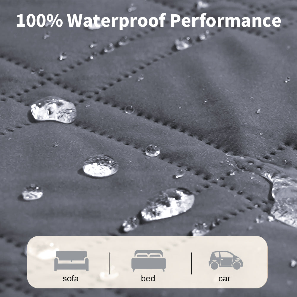 Waterproof sofa cover for dogs, 100% waterproof dog blanket, sofa protector, bed cover with anti-slip particles, furniture protector for dogs, cats and pets