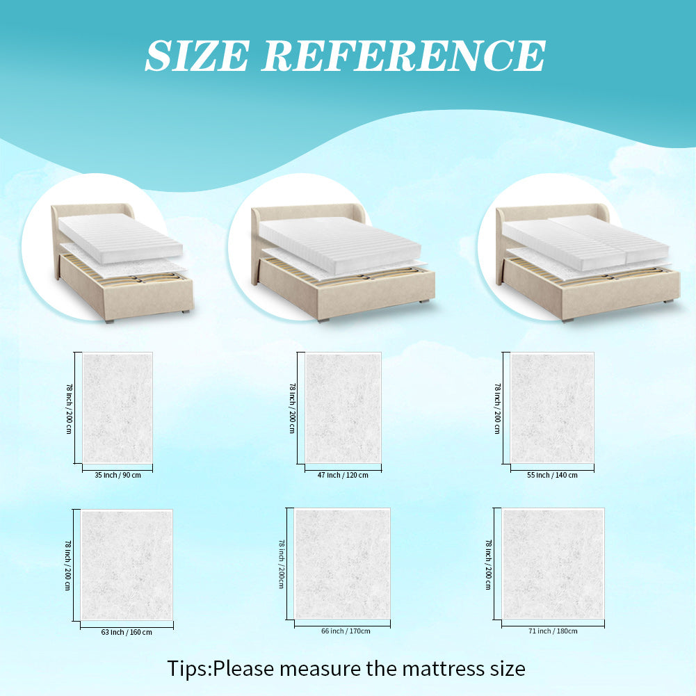 Mattress Slide Stopper and Gripper, Cushion Non Slip Pad for Bed Mattress, Non Slip Rug Mat Underlay Protector Keep Bed and Topper Pad from Sliding for Sofa, Mattresses