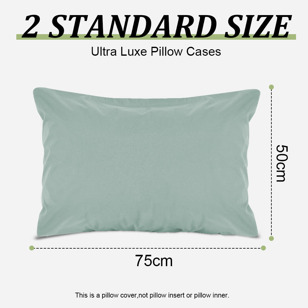 Waterproof pillowcases with zipper, 2-pack, waterproof pillowcases, super soft, breathable, noiseless