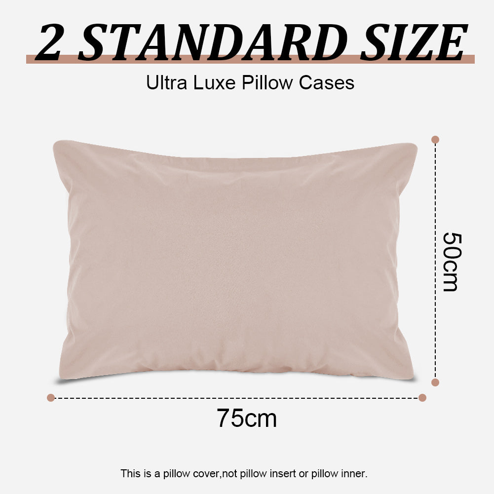 Waterproof pillowcases with zipper, 2-pack, waterproof pillowcases, super soft, breathable, noiseless