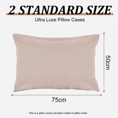 Waterproof pillowcases with zipper, 2-pack, waterproof pillowcases, super soft, breathable, noiseless