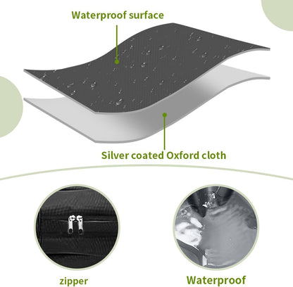 100% Waterproof Replacement Cover for Dog Bed, Replacement Cover for Dog Mat, Washable, Removable Dog Mattress Cover, Dog Mattress Insert with Zipper