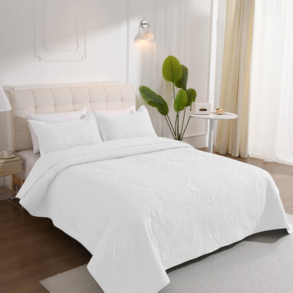 Bedspread/Throw 240x260cm, Sheet Protector Bedroom Blanket, Quilted Blanket with Double-Sided Design, Multifunctional Lightweight Quilted Blanket for Sofas and Daybeds