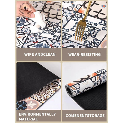 New Super Absorbent Coffee Dish Large Kitchen Absorbent Draining Mat Drying Mat Quick Dry Bathroom Drain Pad Dinnerware Placemat