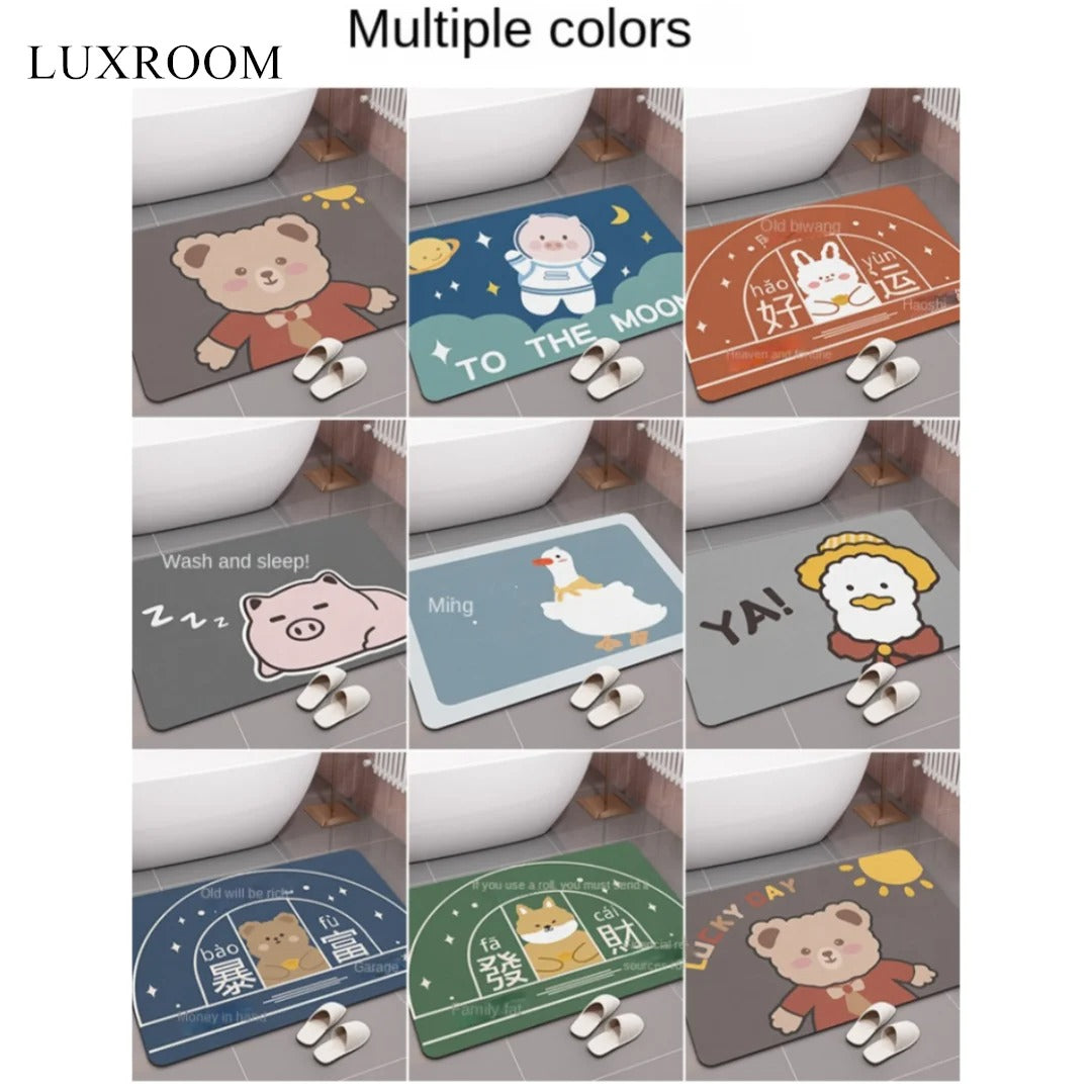 Diatom Mud Cushion Absorbent Pad Bathroom Floor Mat Diatomite Non-slip Quick-drying Bathroom Foot Pad Kitchen Toilet Carpet