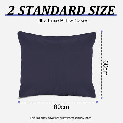 Waterproof pillowcases with zipper, 2-pack, waterproof pillowcases, super soft, breathable, noiseless