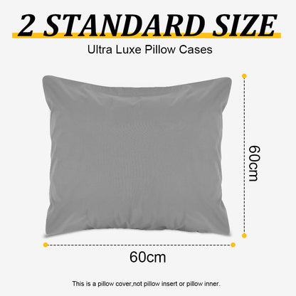 Waterproof pillowcases with zipper, 2-pack, waterproof pillowcases, super soft, breathable, noiseless