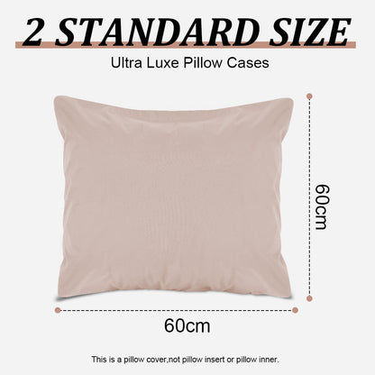 Waterproof pillowcases with zipper, 2-pack, waterproof pillowcases, super soft, breathable, noiseless