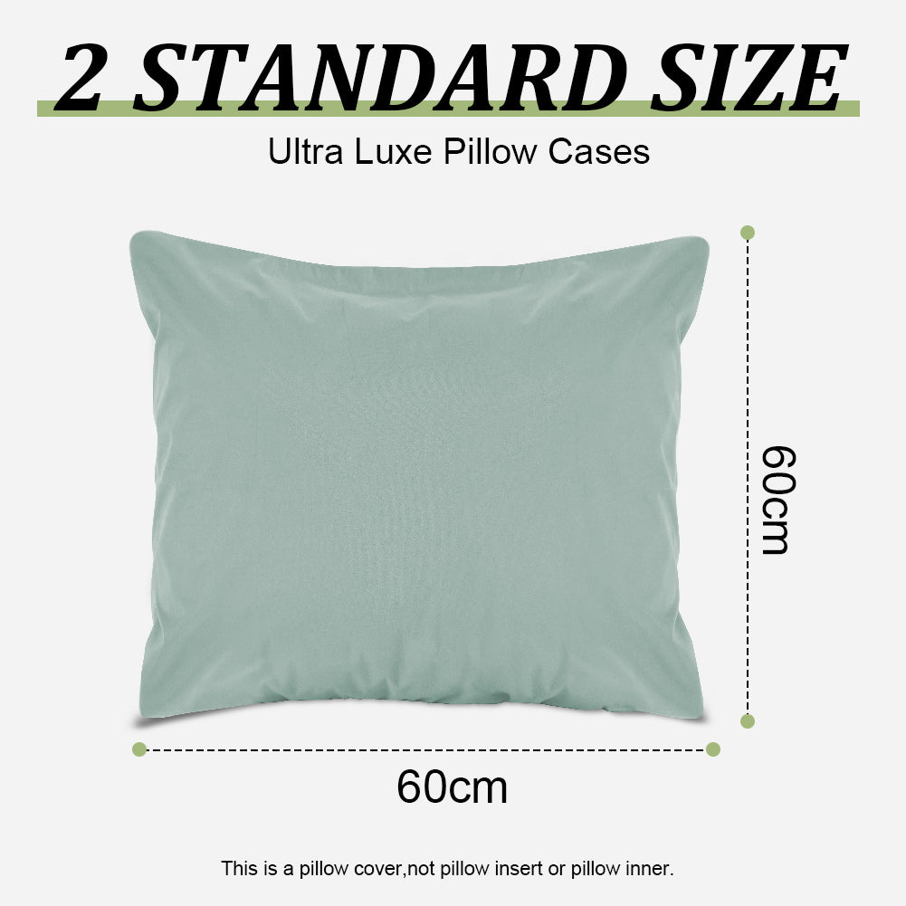 Waterproof pillowcases with zipper, 2-pack, waterproof pillowcases, super soft, breathable, noiseless