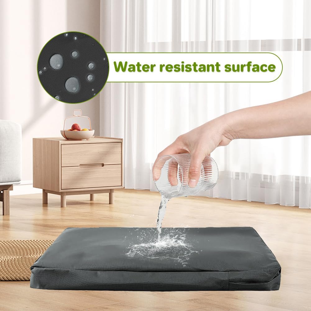 100% Waterproof Replacement Cover for Dog Bed, Replacement Cover for Dog Mat, Washable, Removable Dog Mattress Cover, Dog Mattress Insert with Zipper