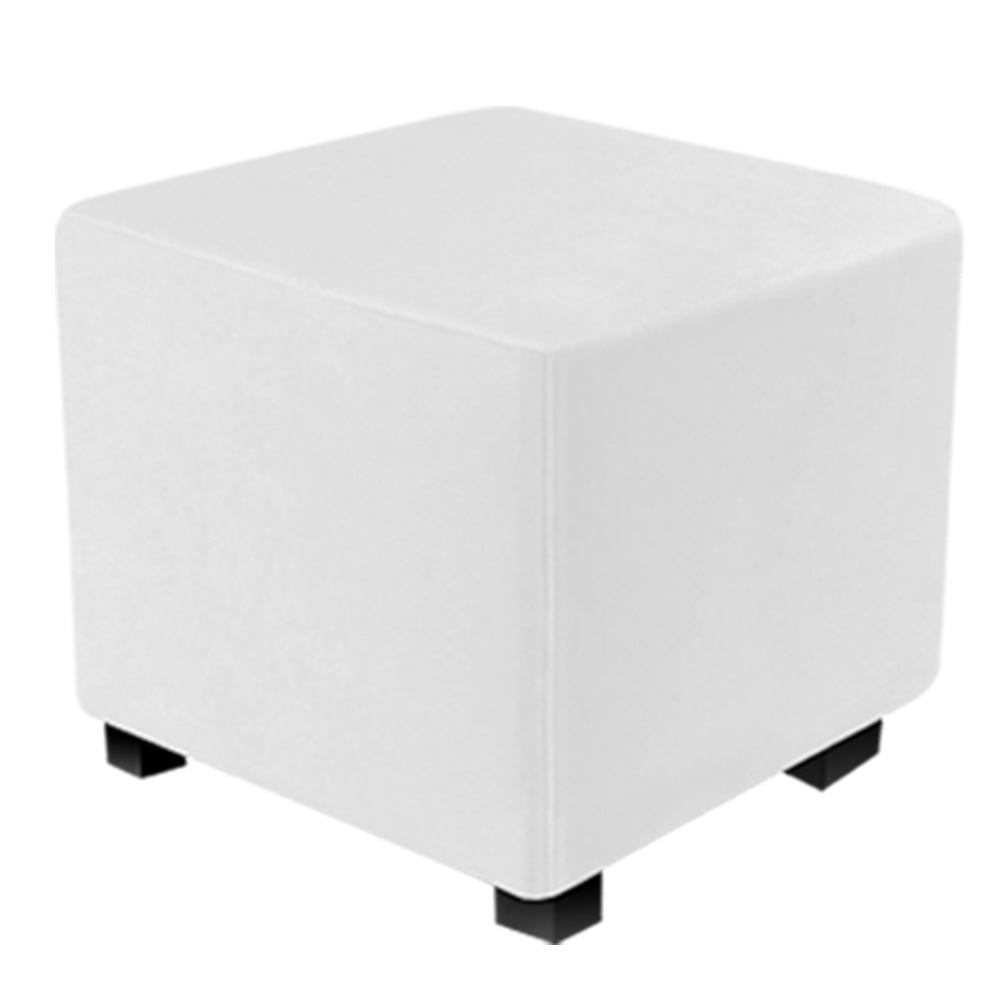 Ottoman Covers Slipcover Square Ottoman Covers Protector for Footrest Foot Stool Furniture Stretch Comfortable Velvet with Elastic Bottom